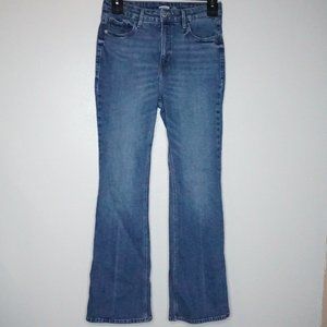 Old Navy Flare Leg Jeans Ultra High Rise Medium Wash Denim 8